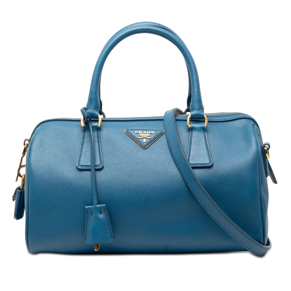 Pre-Loved Prada Saffiano Lux Boston Bag